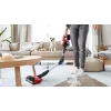 Bosch BCS711PET bezvadu stick putekļsūcējs, 18V, 3Ah, bezmaiss, 0.3L, melns/sarkans