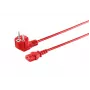 Microconnect MC-SCHUANGC13180R strāvas kabelis Sarkans 1.8 m E+F tipa kontaktdakša C13 savienotājs