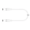USB-C uz USB-C uzlādes/datu kabelis j5create JUCX17W, 60W, šķidrais silikons, 1,8 m, balts