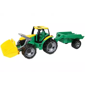 Traktors LENA GIGA TRUCKS ZL-02123 ar lāpstu un piekabi
