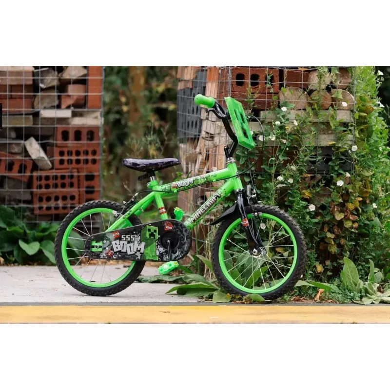Bērnu velosipēds HUFFY Minecraft 16 collu zaļš