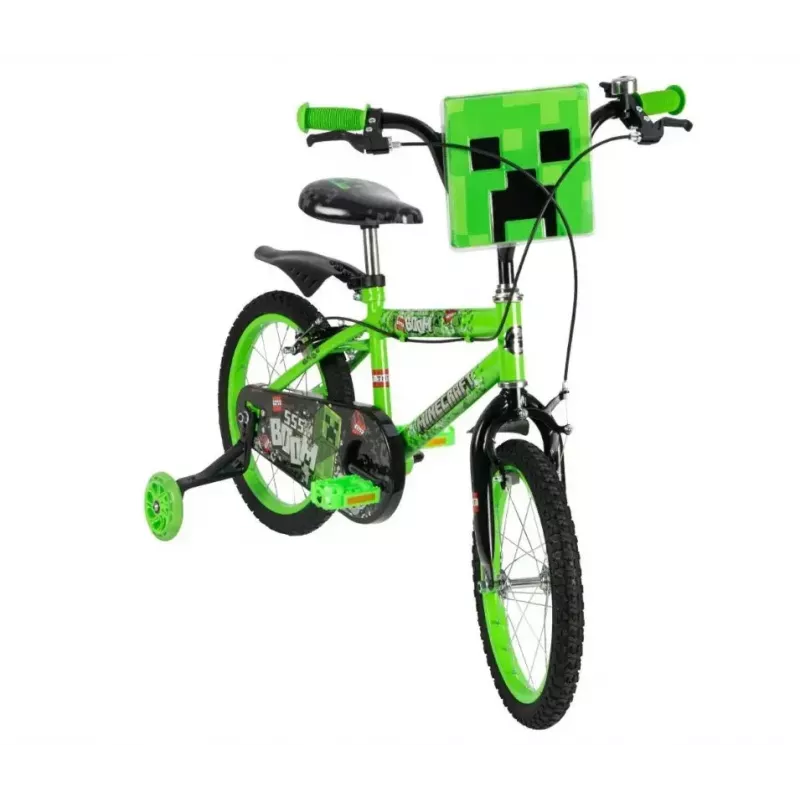 Bērnu velosipēds HUFFY Minecraft 16 collu zaļš