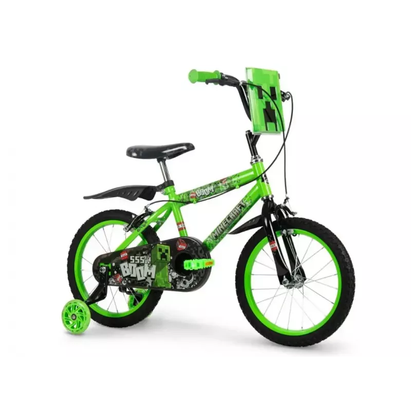 Bērnu velosipēds HUFFY Minecraft 16 collu zaļš