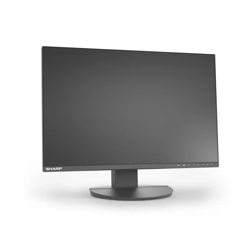 24 collu Sharp MultiSync EA242W LCD monitors IPS 1920x1200 16:10 5 ms USB 3.2 centrmezgls VESA augstumā regulējams Melns