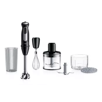 Braun MultiQuick 5 MQ55.254MBK 0.5 L rokas blenderis 1000 W melns, nerūsējošais tērauds