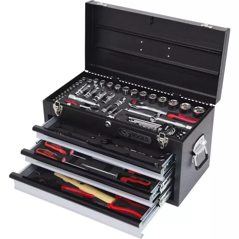 Mehāniķa instrumentu komplekts KS Tools 918.0200 99 instrumenti, hroma-vanādija tērauds