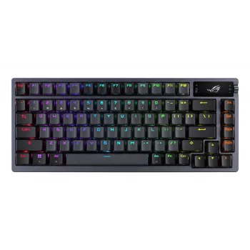 Bezvadu mehāniskā tastatūra ASUS ROG Azoth Black — 90MP0316-BKUA01, RGB fona apgaismojums
