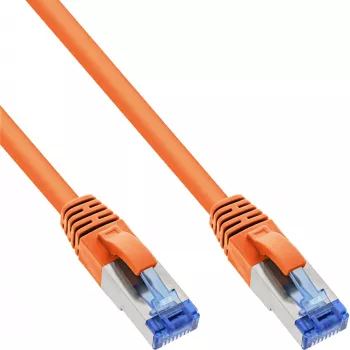 InLine Patch Kabelis S/FTP PiMF Cat.6A bezhalogēns 500MHz oranžs 15m