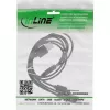 InLine USB 4in1 Y-lādēšanas kabelis, 1x USB-A vīrietis uz 4x USB-C vīrietis, melns 0.5m