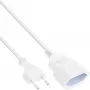 Pagarinātāja vads InLine 16681W, H03VVH2-F, CEE7/16 līdz CEE7/16, 1 m, 250 V 2,5 A, balts