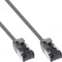Savienojuma kabelis InLine Cat.8.1 U/FTP slims, TPE bezhalogēns, RJ-45–RJ-45, 0,25 m, pelēks