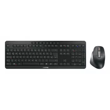 CHERRY Stream Desktop Ultimate tastatūra un pele komplektā, mājai/birojam, USB + RF bezvadu + Bluetooth, QWERTZ, melna