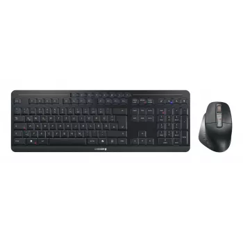 CHERRY Stream Desktop Ultimate tastatūra un pele komplektā, mājai/birojam, USB + RF bezvadu + Bluetooth, QWERTZ, melna