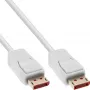 DisplayPort kabelis InLine 17203W 3 m, DisplayPort uz DisplayPort, balts, 7 mm diametrs