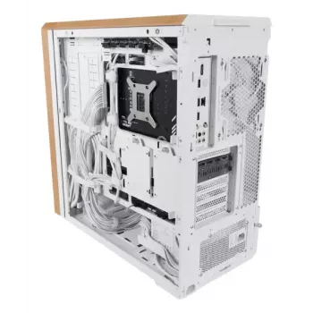 PC korpuss Lian Li Lancool 217 Midi Tower — Balts & Koks, ATX/EATX/Micro-ITX, 2x120mm priekšā, 1x140mm aizmugurē, 1×3.5 collu + 8×2.5 collu