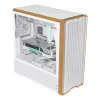 PC korpuss Lian Li Lancool 217 Midi Tower — Balts & Koks, ATX/EATX/Micro-ITX, 2x120mm priekšā, 1x140mm aizmugurē, 1×3.5 collu + 8×2.5 collu