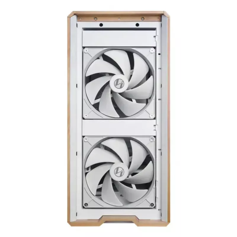 PC korpuss Lian Li Lancool 217 Midi Tower — Balts & Koks, ATX/EATX/Micro-ITX, 2x120mm priekšā, 1x140mm aizmugurē, 1×3.5 collu + 8×2.5 collu