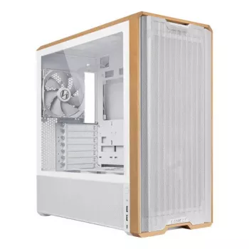 PC korpuss Lian Li Lancool 217 Midi Tower — Balts & Koks, ATX/EATX/Micro-ITX, 2x120mm priekšā, 1x140mm aizmugurē, 1×3.5 collu + 8×2.5 collu