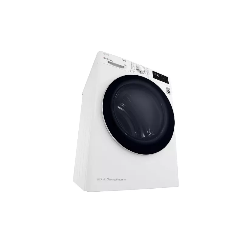 LG RH80V3AV6N veļas žāvētājs Brīvi stāvošs Priekšējā ielāde 8 kg Balts