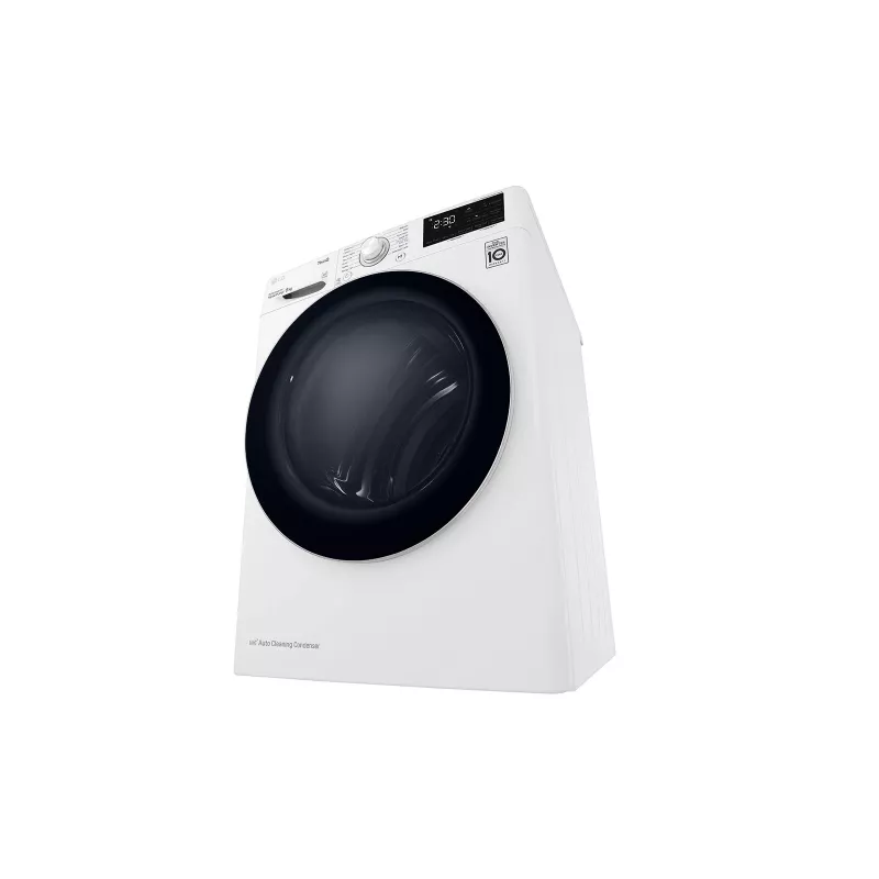 LG RH80V3AV6N veļas žāvētājs Brīvi stāvošs Priekšējā ielāde 8 kg Balts