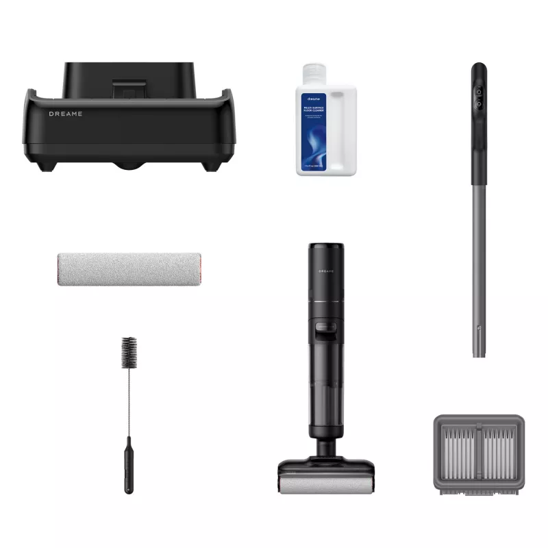Dreame H12 Pro FlexReach 2-in-1 putekļsūcējs, bez maisa, melns
