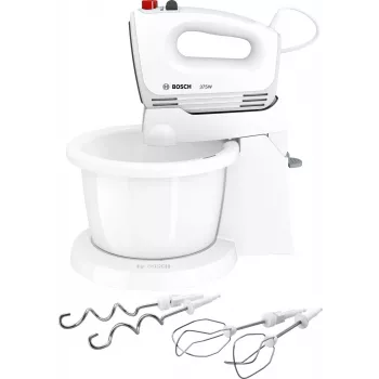 Bosch MFQ2600G rokas mikseris ar bļodu 375 W balts