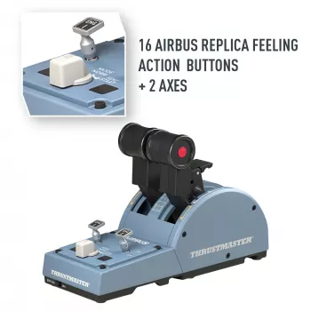 Thrustmaster TCA Quadrant Airbus Edition, melns/zils, PC lidojumu simulators