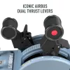 Thrustmaster TCA Quadrant Airbus Edition, melns/zils, PC lidojumu simulators