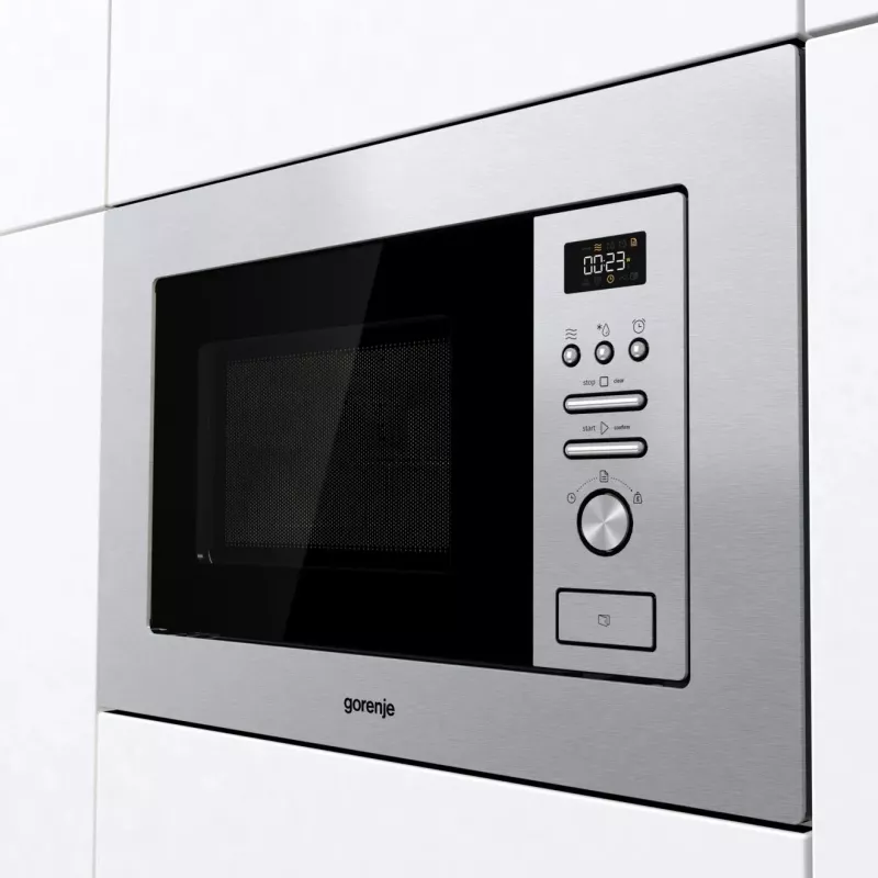 Gorenje BM201AG1X Iebūvējams grila mikroviļņu krāsns 20 L 800 W Nerūsējošais tērauds