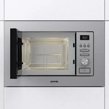 Gorenje BMI201AG1X Kombinētā mikroviļņu krāsns, nerūsējošais tērauds, iebūvējama, 20 L, 800 W