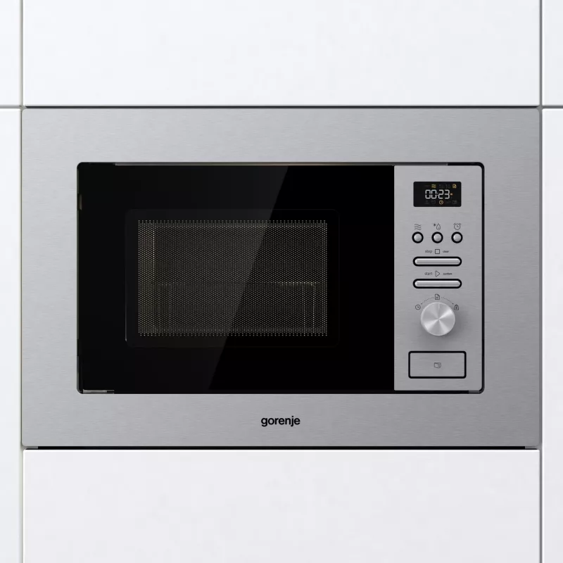Gorenje BMI201AG1X Kombinētā mikroviļņu krāsns, nerūsējošais tērauds, iebūvējama, 20 L, 800 W