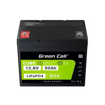 UPS akumulators Green Cell LFPGC12V50AH Litija dzelzs fosfāts 12V 50Ah 640Wh, 75A izlāde