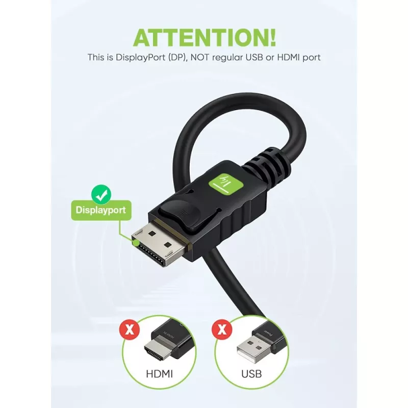 Techly Monitor DisplayPort–VGA kabelis 1,8 m ICOC DSP-V-018