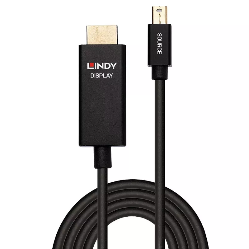 Lindy 1m aktīvs Mini DisplayPort uz HDMI kabelis ar HDR