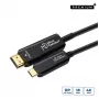 Microconnect USB3.1CHDMI10OP aktīvais optiskais video kabelis 10 m USB Type-C – HDMI melns