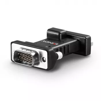 Lindy VGA EDID Emulators, Melns, 3840 x 2160 pikseļi, Metāls, DC, 5 V, 48 mm