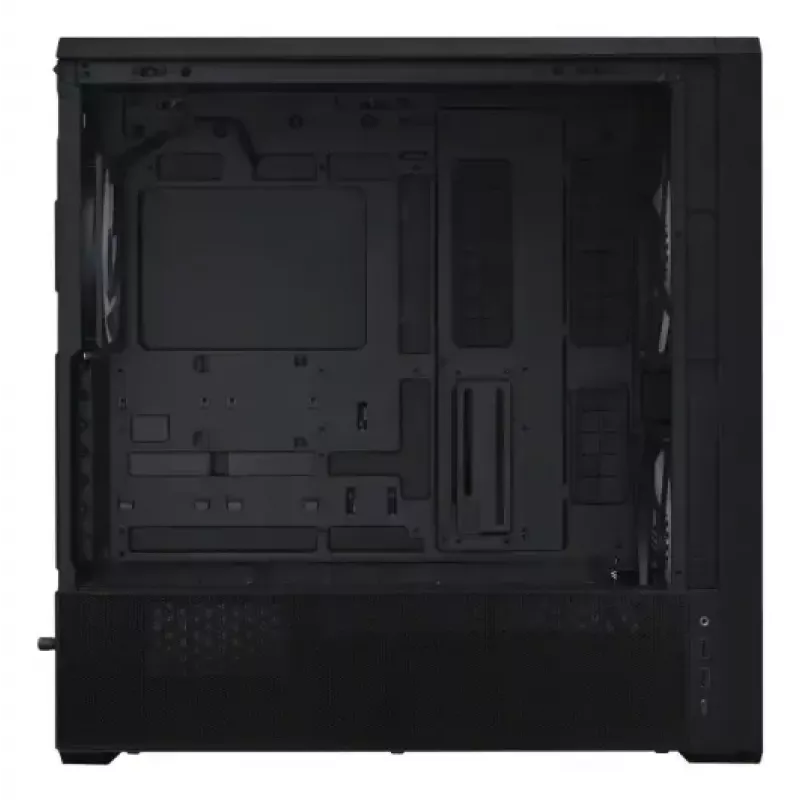 PC korpuss Lian Li Lancool 217 INF Midi Tower — Melns, EATX/ATX/Micro-ATX/Mini-ITX, 2x120mm priekšā, 1x140mm aizmugurē, 1×3.5 collu + 8×2.5 collu, rūdīts stikls