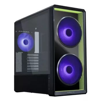 PC korpuss Lian Li Lancool 217 INF Midi Tower — Melns, EATX/ATX/Micro-ATX/Mini-ITX, 2x120mm priekšā, 1x140mm aizmugurē, 1×3.5 collu + 8×2.5 collu, rūdīts stikls