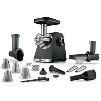 Bosch Serie 6 gaļas maļamā mašīna 2100 W Melna, Sudraba