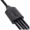 InLine USB 4in1 Y-lādētājkabelis, 1x USB-A vīrišķais uz 4x USB-C vīrišķais, melns 1m