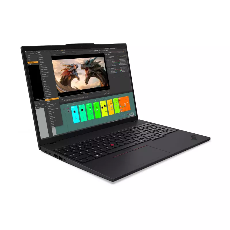 Lenovo ThinkPad P16s Gen 4 (AMD) Copilot+ PC - Mobilā darbstacija, 16 inch WUXGA, AMD Ryzen AI 9 HX PRO 370, 96 GB DDR5, 1 TB SSD, Wi-Fi 7, Ubuntu Linux, Melna