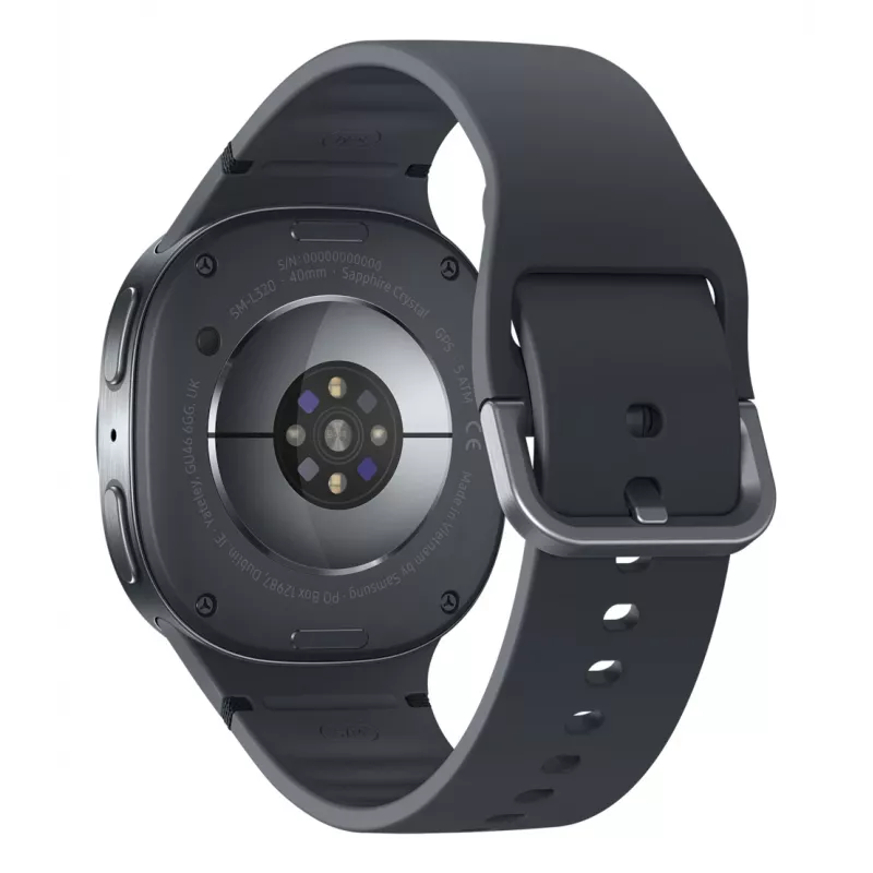 Samsung Galaxy Watch8 SM-L320NDAAXEF viedpulkstenis / sporta pulkstenis 3.3 cm (1.3 collas) AMOLED 40 mm Digitāls 438 x 438 pikseļi Grafīts Wi-Fi GPS (satelīts)