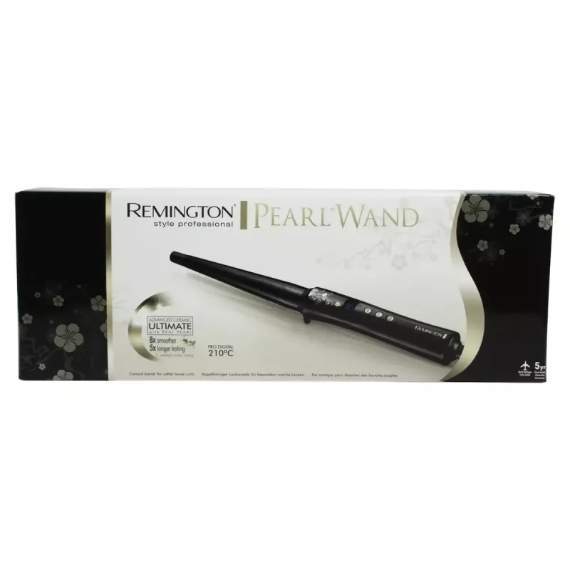 Lokšķēres Remington REM-CI95 — keramikas sildīšana, max 210 °C, LCD, 3 m vads, melna