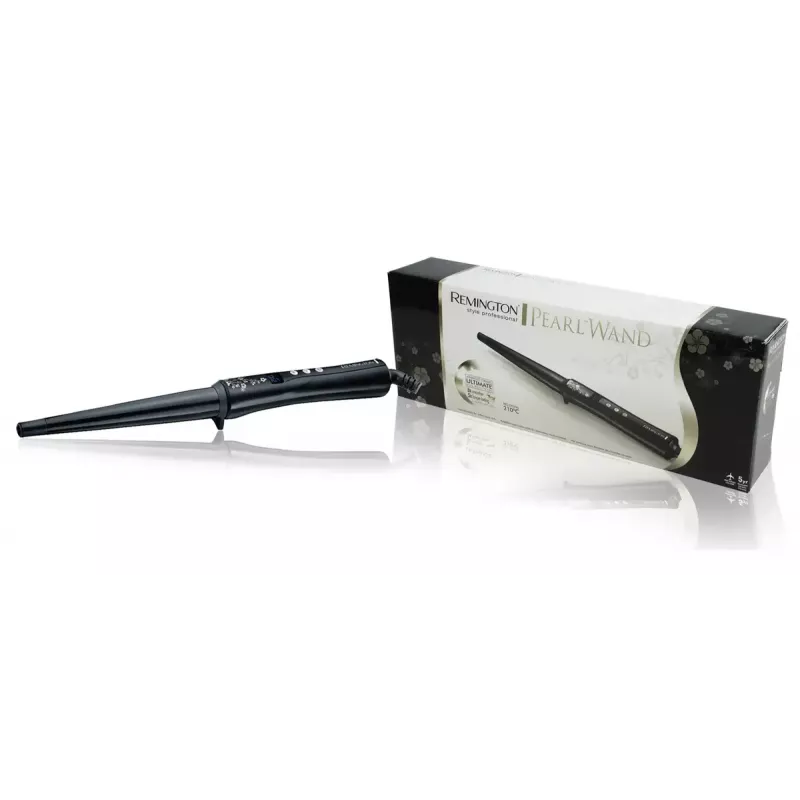 Lokšķēres Remington REM-CI95 — keramikas sildīšana, max 210 °C, LCD, 3 m vads, melna