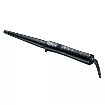 Lokšķēres Remington REM-CI95 — keramikas sildīšana, max 210 °C, LCD, 3 m vads, melna