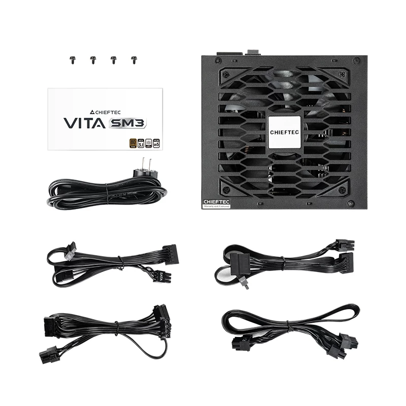 Barošanas bloks CHIEFTEC Vita BPX-650-C 650 W, 20+4 kontaktu ATX, 80 PLUS Bronze, Melns