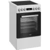 Whirlpool W5V5LCW Brīvi stāvoša plīts Elektriskā keramiskā virsma Melna, Balta