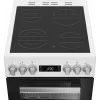 Whirlpool W5V5LCW Brīvi stāvoša plīts Elektriskā keramiskā virsma Melna, Balta
