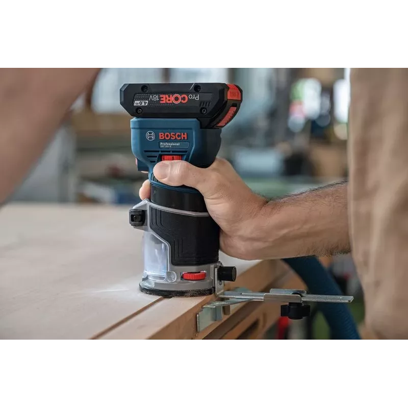 Bezvadu rokas frēze Bosch GKF 18V-8 — 18 V, 8 mm patrona