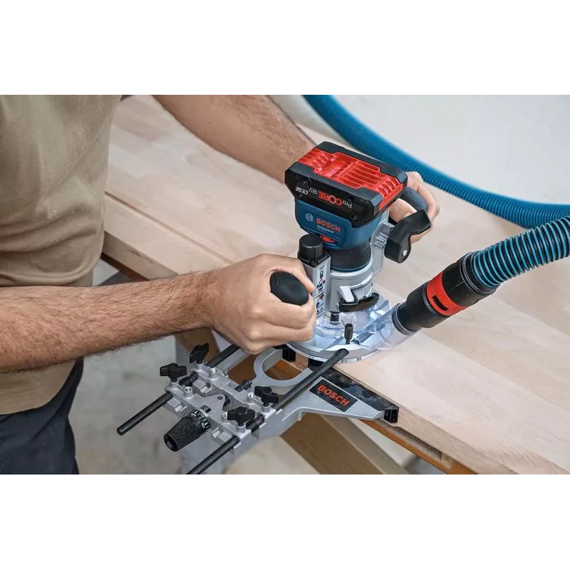 Bezvadu rokas frēze Bosch GKF 18V-8 — 18 V, 8 mm patrona
